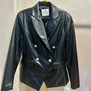 Alexia Admor Faux Leather Blazer